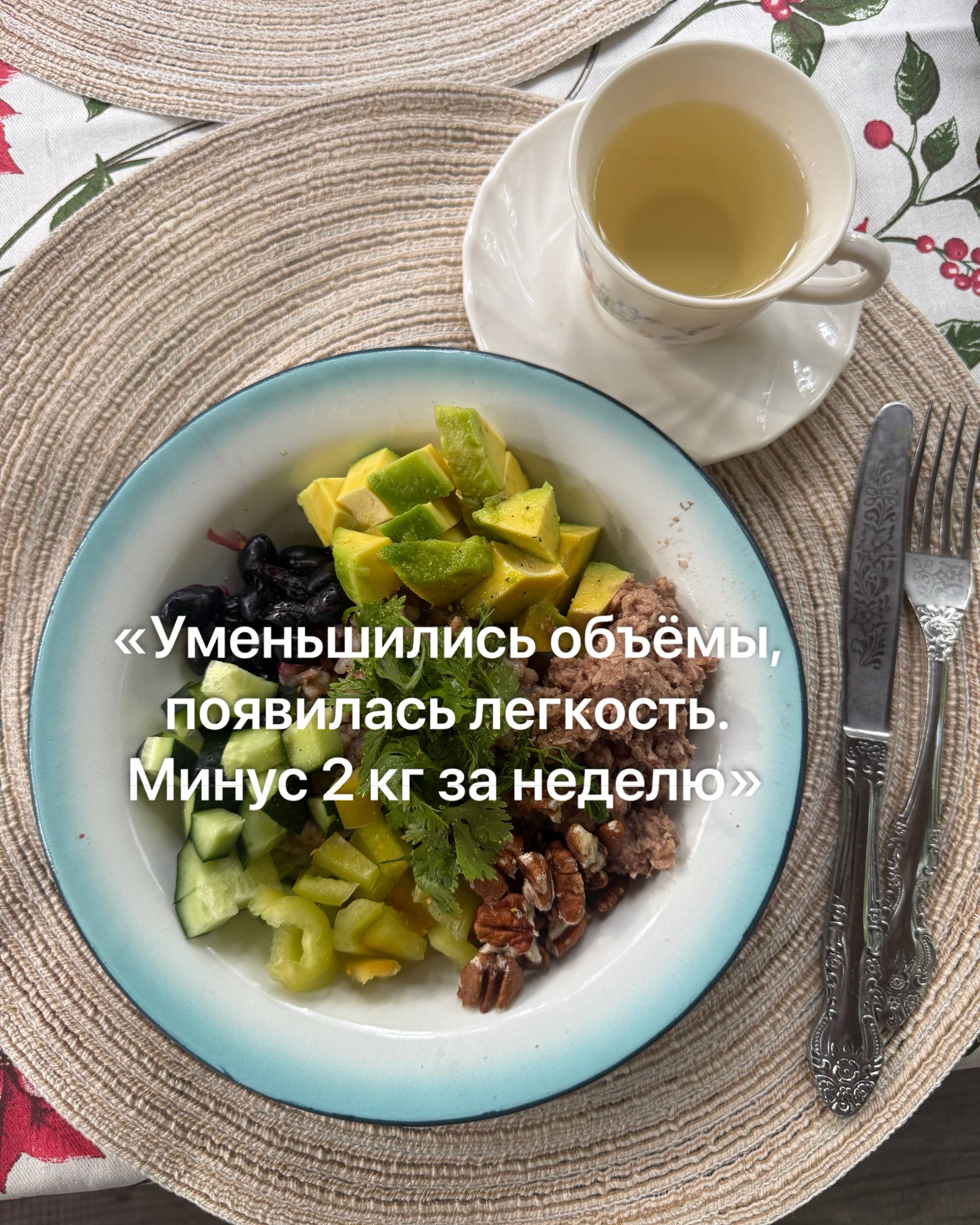 «Уменьшились объёмы, появилась легкость. Минус 2 кг за неделю»